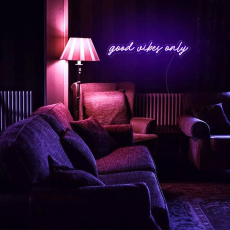 "good vibes only" Neon Sign - SS Signs Online