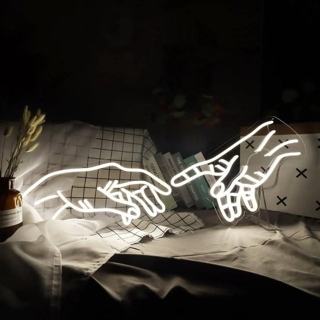 Hand Touch Neon Sign – Customizable & High-Quality – SS Signs Online