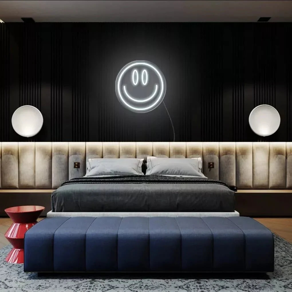 "Happy Emoji" Neon Sign - NeonHub