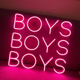 "Boys" Neon Sign