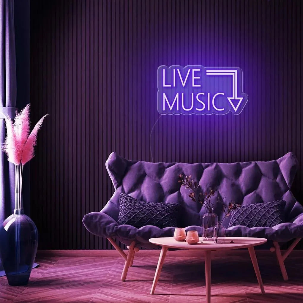 "Live Music" Neon Sign - NeonHub