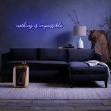 "Nothing Is Impossible" Neon Sign V2 - SS Signs Online