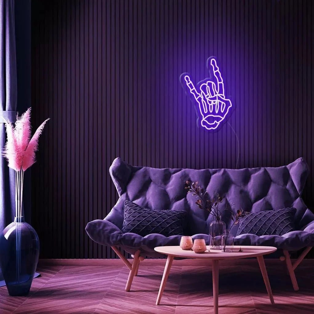 "Skeleton Hand" Neon Sign - SS Signs Online