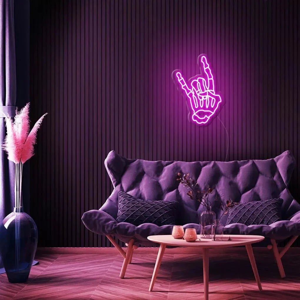 "Skeleton Hand" Neon Sign - SS Signs Online