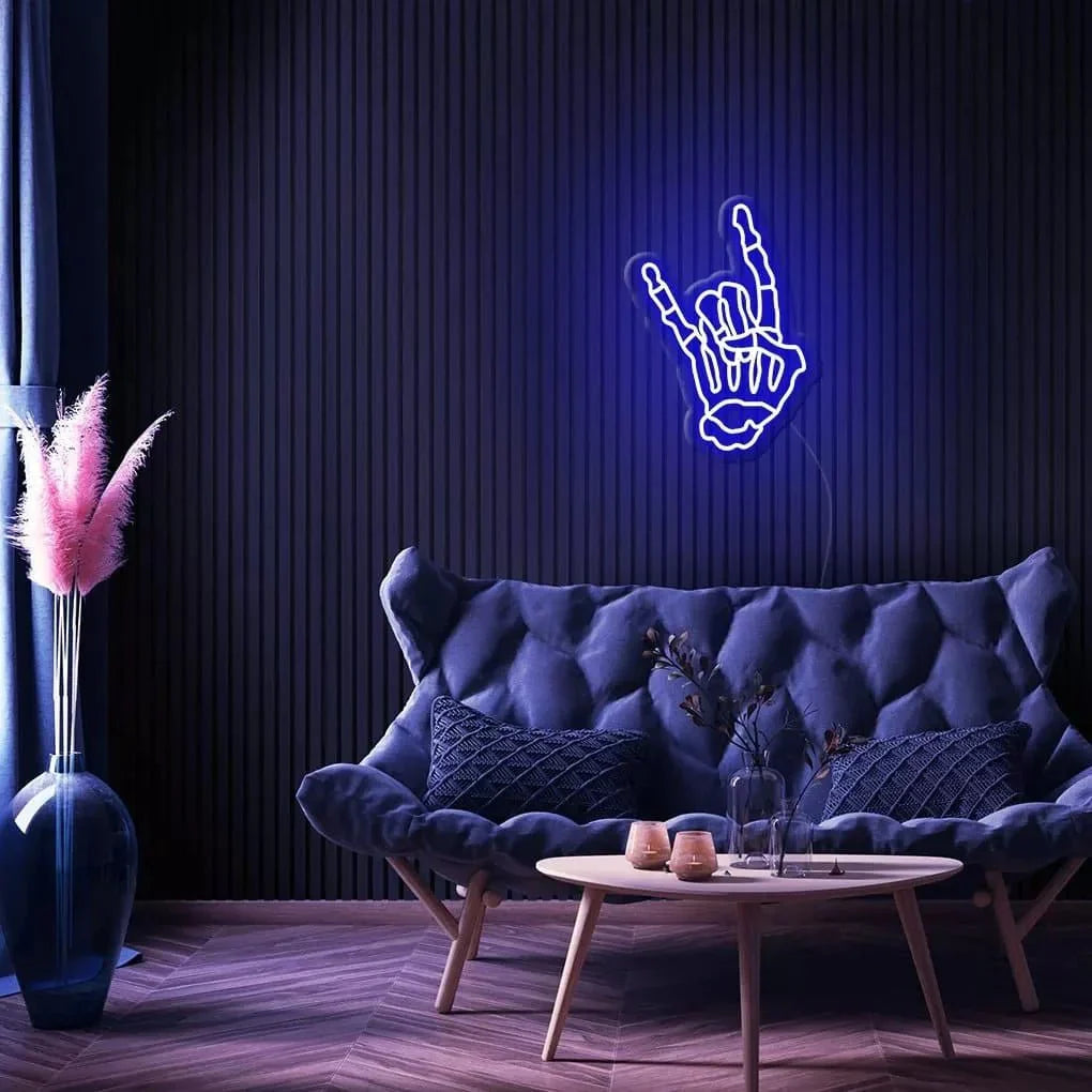 "Skeleton Hand" Neon Sign - NeonHub