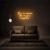 "This is where the magic happens" Neon Sign - SS Signs Online