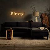 "this way" Neon Sign - NeonHub