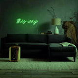 "this way" Neon Sign - SS Signs Online