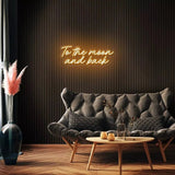 "To the moon and back" Neon Sign - SS Signs Online
