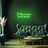 "To the moon and back" Neon Sign - SS Signs Online