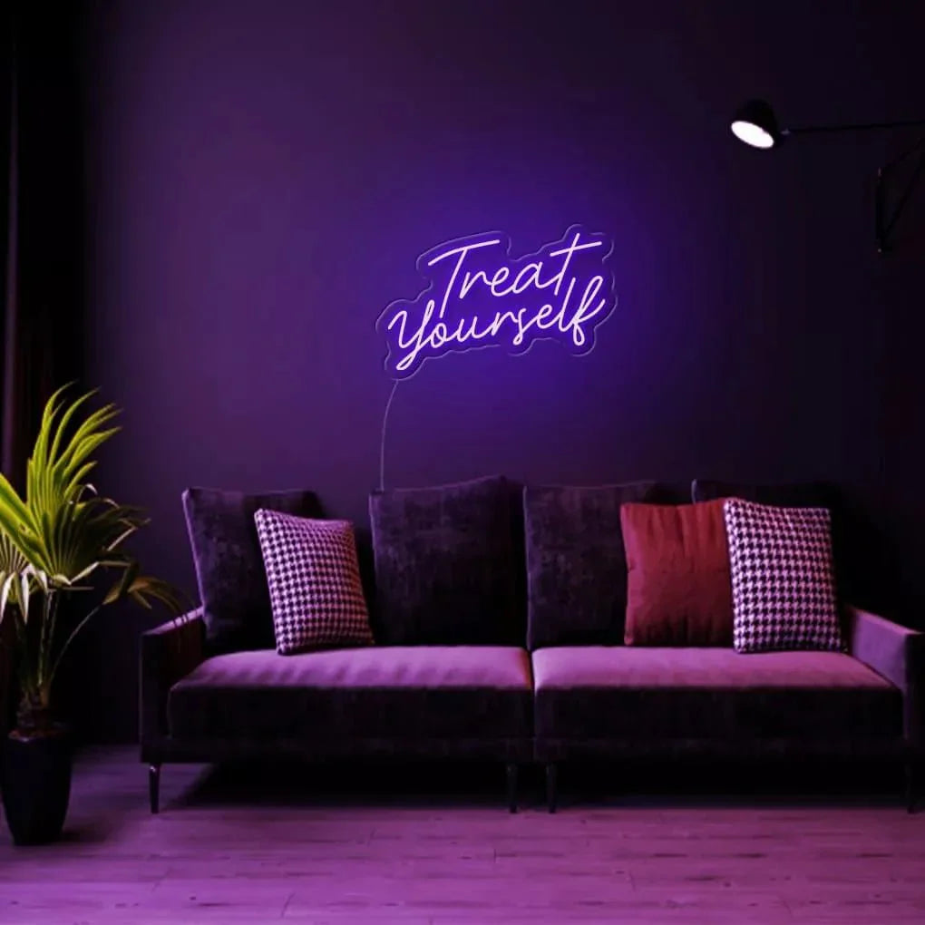 "Treat yourself" Neon Sign - NeonHub