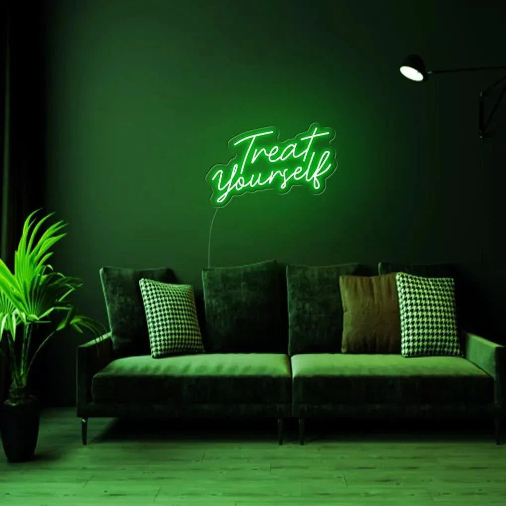 "Treat yourself" Neon Sign - NeonHub