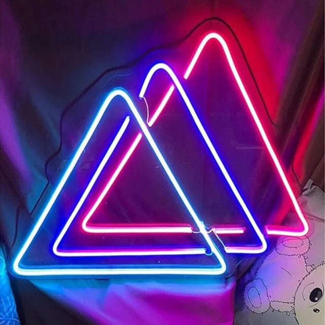 Triangle Neon Sign - Light Up Your Space in Style