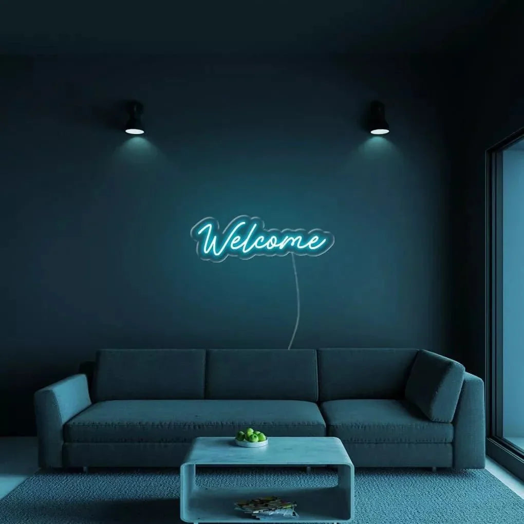 "Welcome" Neon Sign - NeonHub